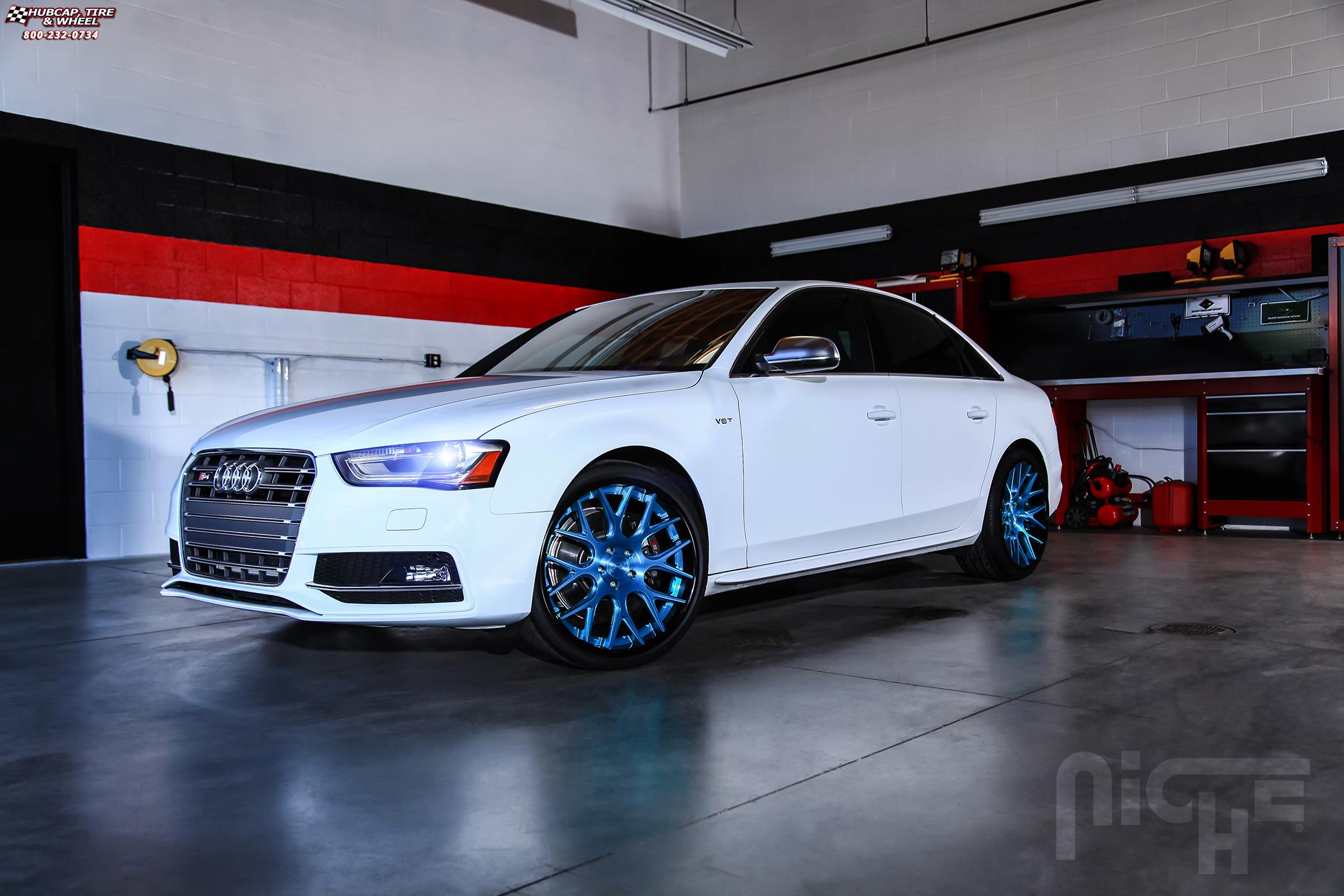 vehicle gallery/audi s4 niche circuit 20x9  Brushed and Polished with Chrome Lip wheels and rims